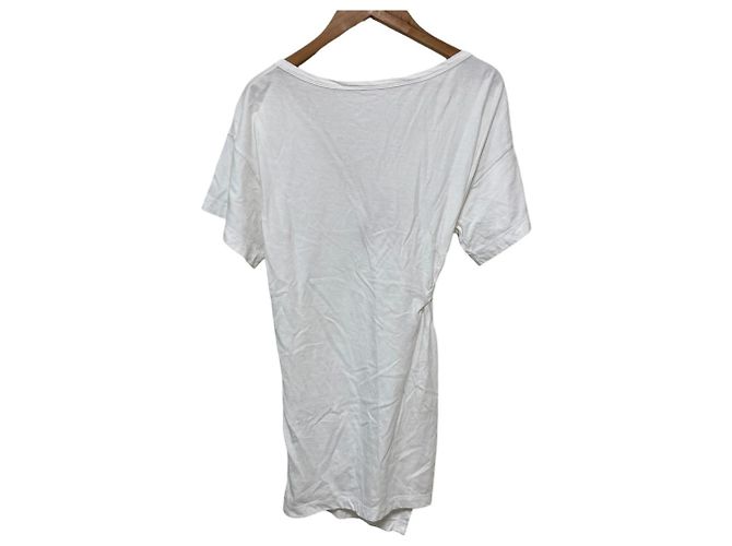 Autre Marque Haut asymétrique à manches courtes N21 Blanc - vue 3