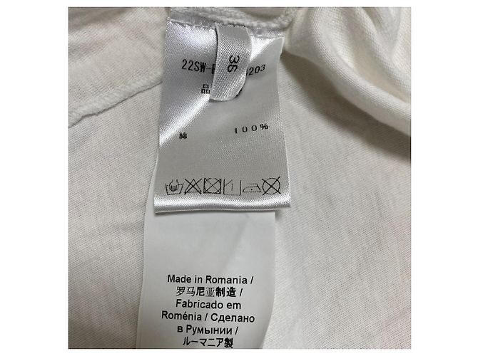 Autre Marque Haut asymétrique à manches courtes N21 Blanc - vue 5