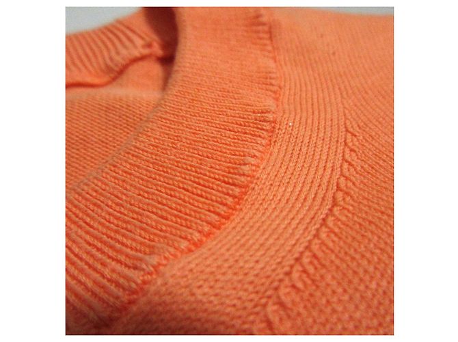 Autre Marque Top in cotone senza maniche a maglia Drawer Arancione - vista 13