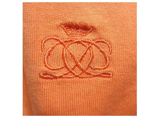 Autre Marque Top in cotone senza maniche a maglia Drawer Arancione - vista 2