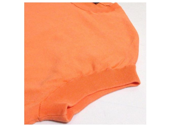 Autre Marque Top in cotone senza maniche a maglia Drawer Arancione - vista 4