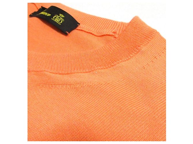 Autre Marque Top in cotone senza maniche a maglia Drawer Arancione - vista 5