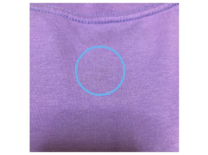 Everyday Camiseta de algodón con logo bordado de Balenciaga Púrpura - vista 10