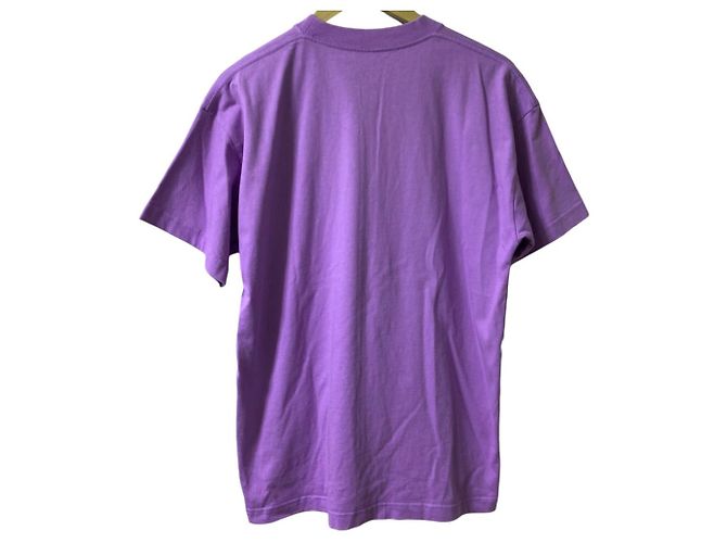 Everyday Camiseta de algodón con logo bordado de Balenciaga Púrpura - vista 2
