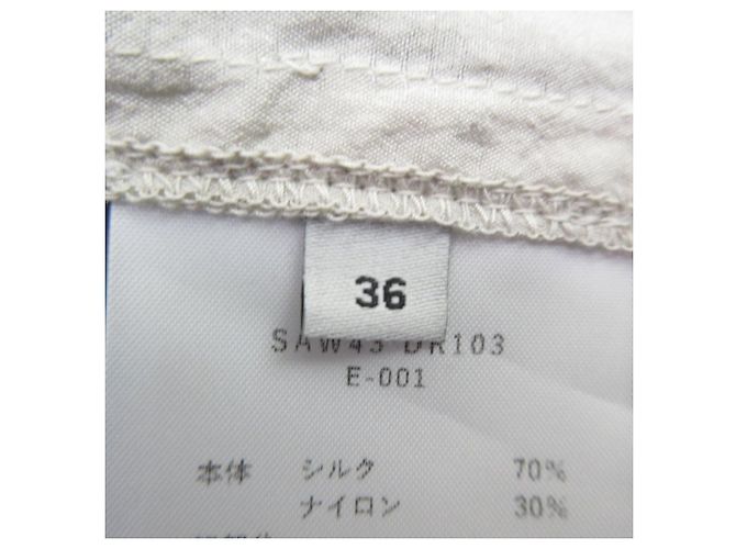 Autre Marque SEEALL GATHER DRESS Silk Blend Dress Beige - view 9