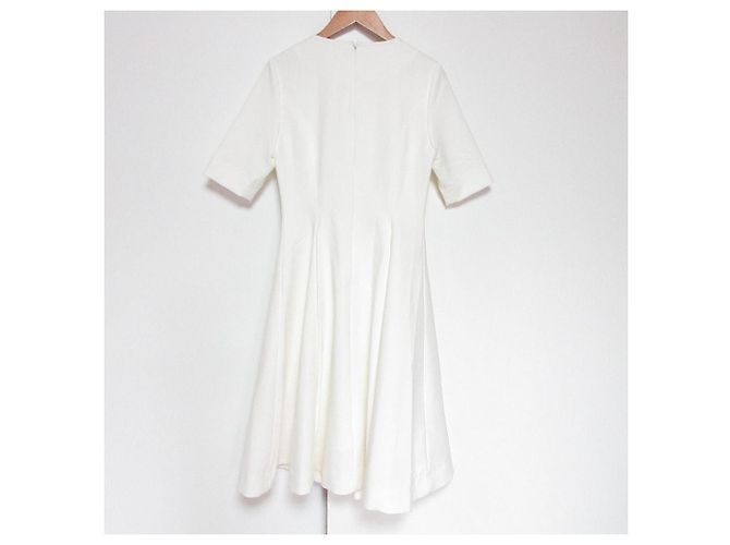 Autre Marque Knielanges Kleid CELFORD Weiß - vue 2