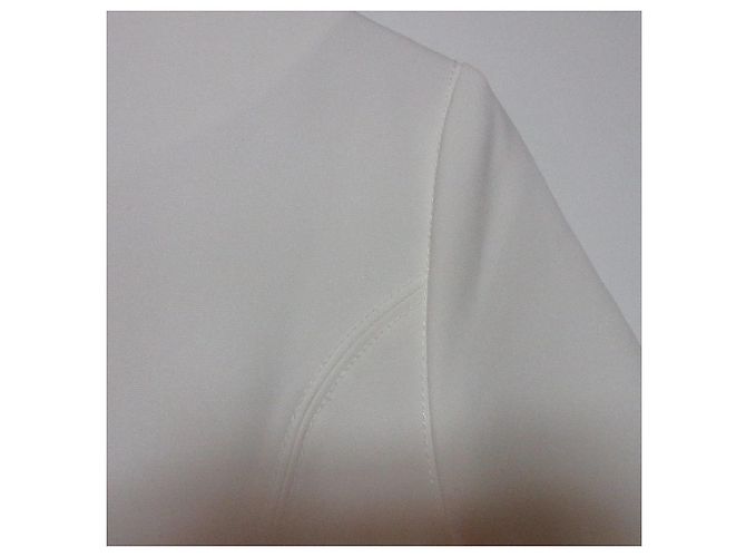 Autre Marque Knielanges Kleid CELFORD Weiß - vue 3