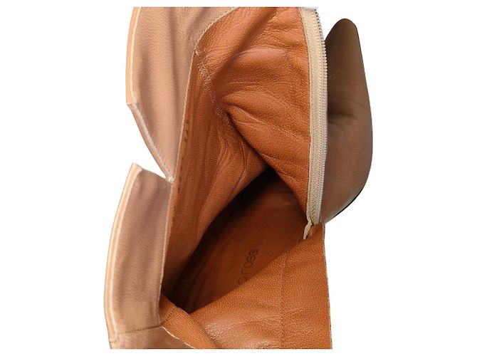 Autre Marque Stivaletti in pelle Sergio Rossi Beige - vista 11