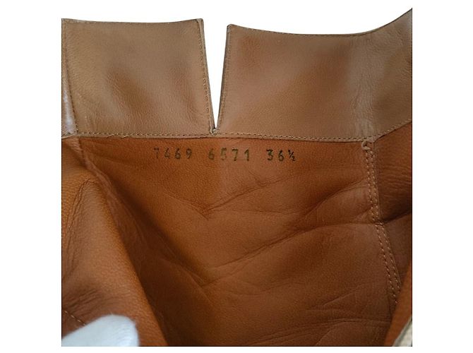 Autre Marque Stivaletti in pelle Sergio Rossi Beige - vista 6