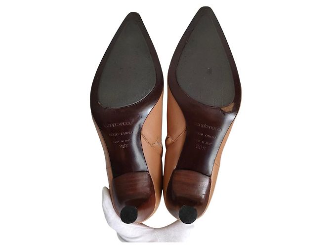 Autre Marque Stivaletti in pelle Sergio Rossi Beige - vista 8