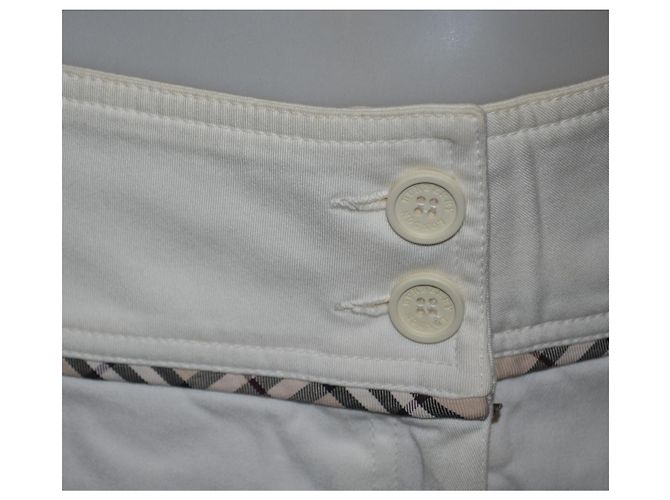 Minifalda Burberry blanca de algodón Blanco - vista 2