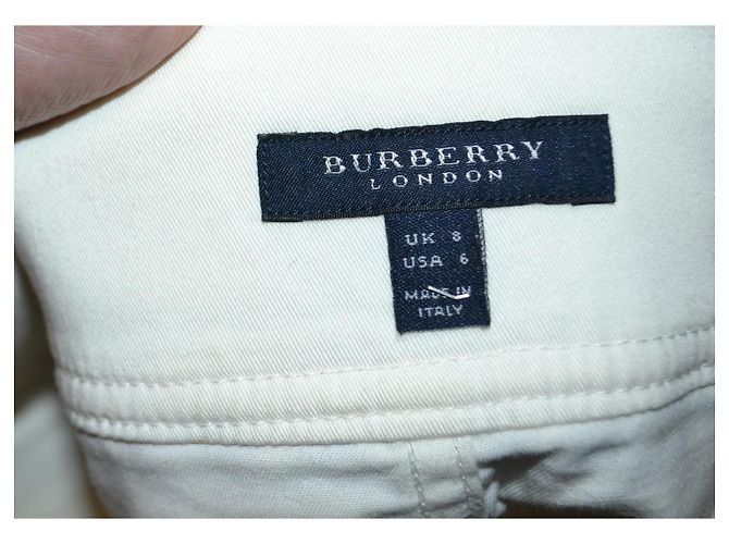 Minifalda Burberry blanca de algodón Blanco - vista 5