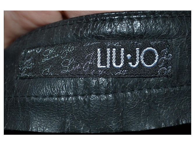 Liu.Jo Liu Jo Rock aus schwarzem Kunstleder Größe 44 IT - Ansicht 4