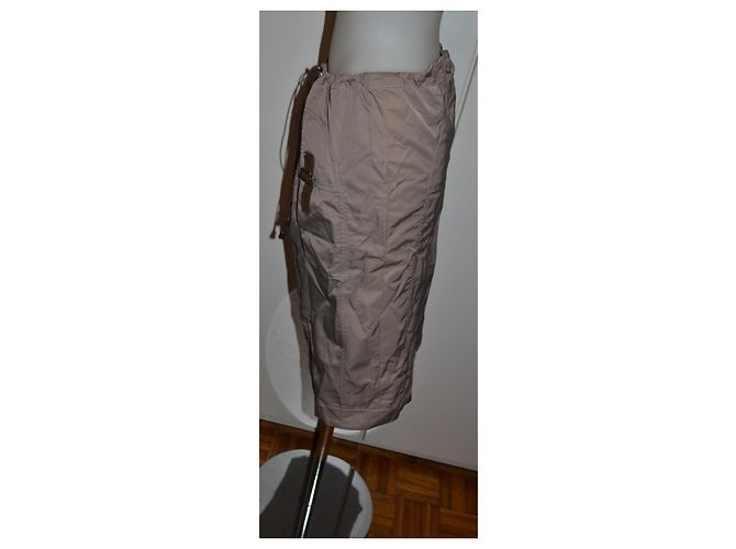 Philosophy Di Alberta Ferretti Rock Khaki aus technischem Stoff - Ansicht 3