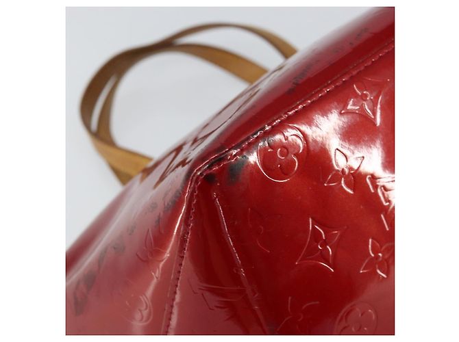 LOUIS VUITTON Borsa Bellevue PM Monogram Vernis Pomme D'amour M93583 Auth 162944 Rosso - vista 15