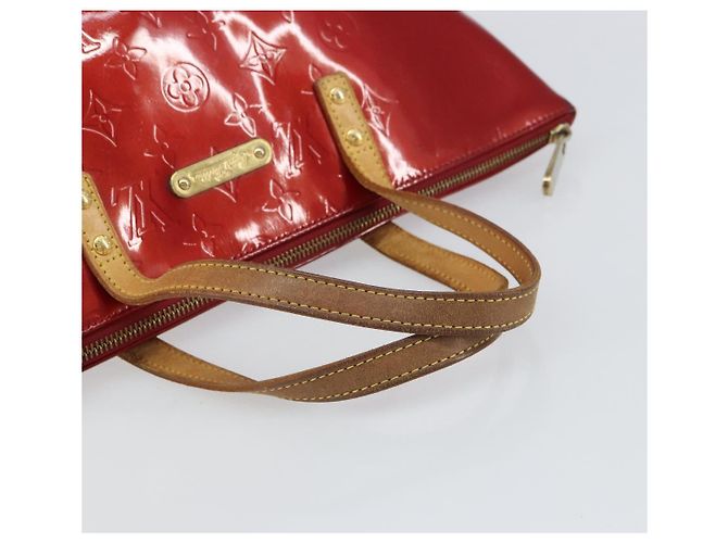 LOUIS VUITTON Borsa Bellevue PM Monogram Vernis Pomme D'amour M93583 Auth 162944 Rosso - vista 7