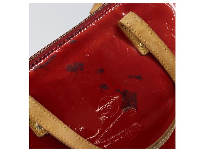 LOUIS VUITTON Borsa Bellevue PM Monogram Vernis Pomme D'amour M93583 Auth 162944 Rosso - vista 9