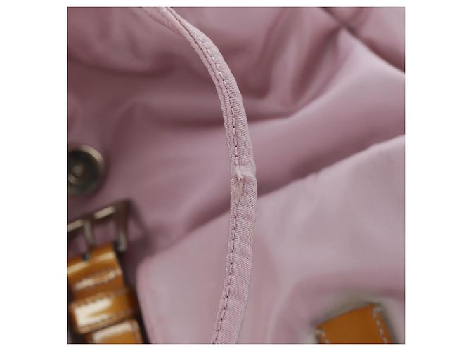 PRADA Backpack Nylon Pink Silver Auth 161509 Silvery - view 10