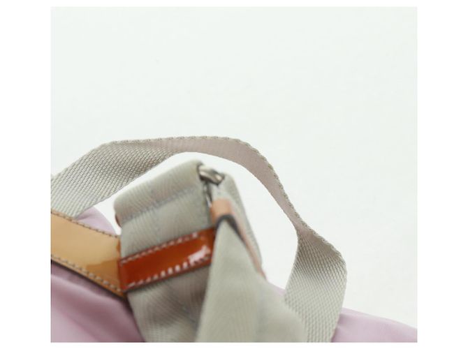 PRADA Backpack Nylon Pink Silver Auth 161509 Silvery - view 14