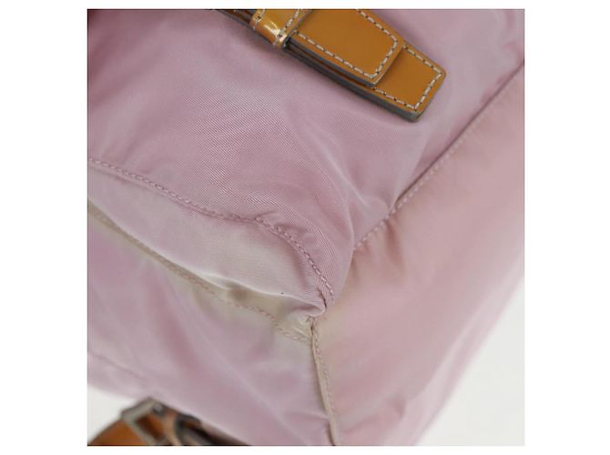 PRADA Backpack Nylon Pink Silver Auth 161509 Silvery - view 16