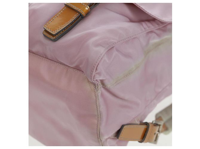 PRADA Backpack Nylon Pink Silver Auth 161509 Silvery - view 17