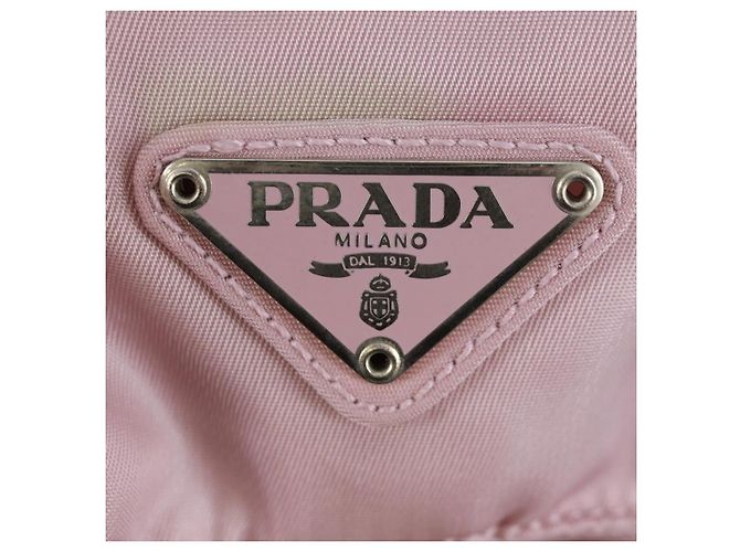 PRADA Backpack Nylon Pink Silver Auth 161509 Silvery - view 23