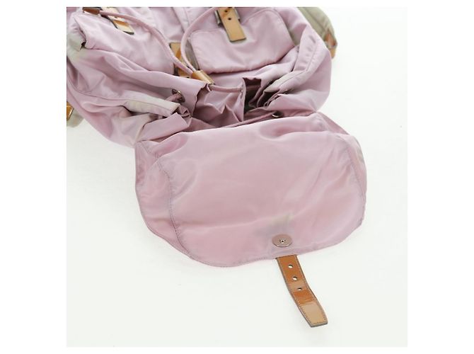 PRADA Backpack Nylon Pink Silver Auth 161509 Silvery - view 24