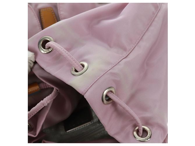 PRADA Backpack Nylon Pink Silver Auth 161509 Silvery - view 25