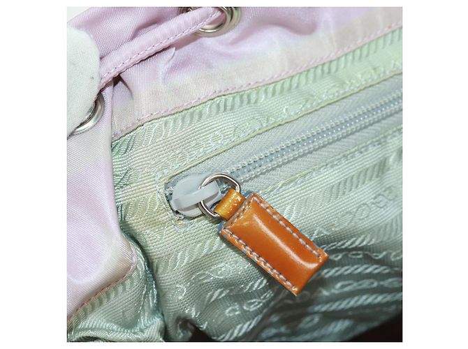 PRADA Backpack Nylon Pink Silver Auth 161509 Silvery - view 29