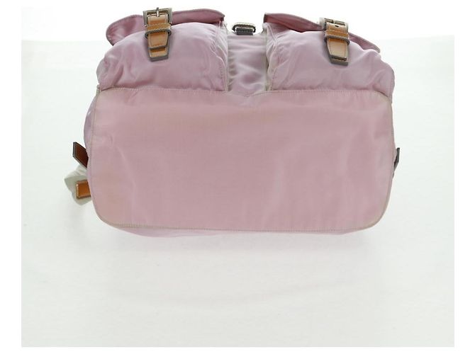 PRADA Backpack Nylon Pink Silver Auth 161509 Silvery - view 5