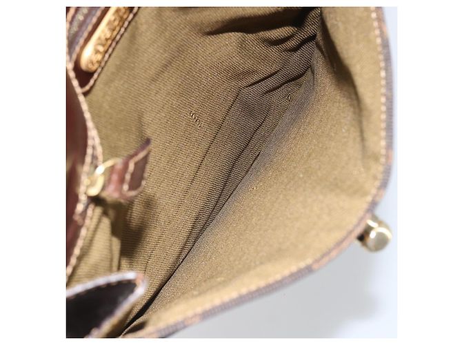 Borsa a mano in tela Zucca FENDI nera e marrone Auth 159734 Nero - vista 10