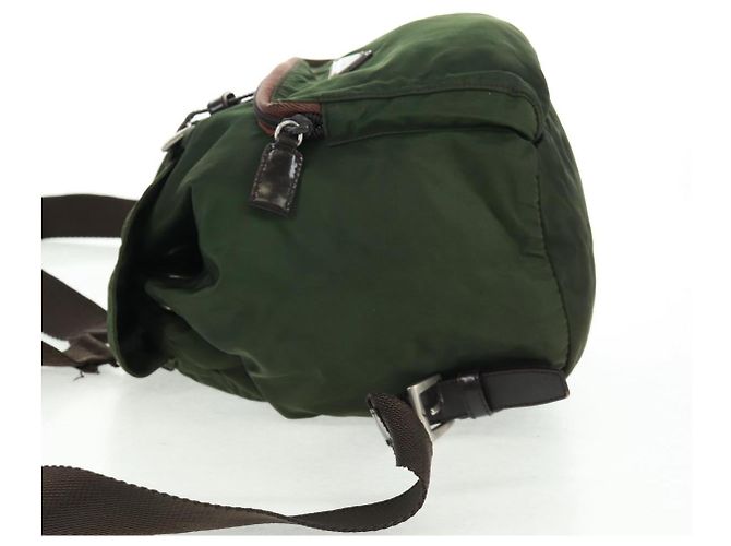 PRADA Rucksack aus Nylon grün silber authentisch 161420 - Ansicht 3