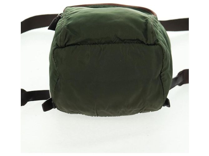 PRADA Rucksack aus Nylon grün silber authentisch 161420 - Ansicht 5