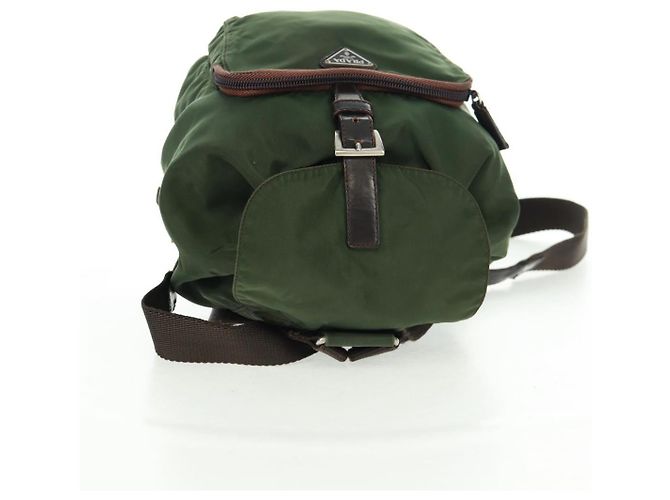 PRADA Rucksack aus Nylon grün silber authentisch 161420 - Ansicht 6