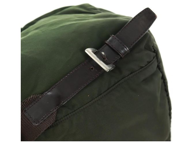 PRADA Rucksack aus Nylon grün silber authentisch 161420 - Ansicht 9