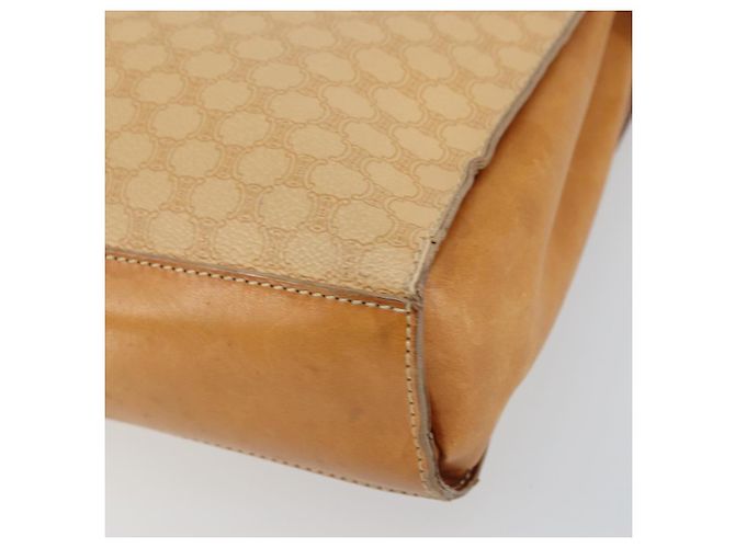 Céline Borsa a mano in tela Macadam CELINE PVC Beige Oro Auth 161381 D'oro - vista 15
