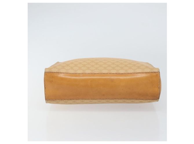 Céline Borsa a mano in tela Macadam CELINE PVC Beige Oro Auth 161381 D'oro - vista 5