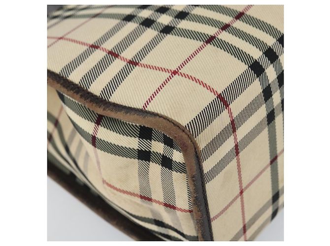 Burberry Nova Check Handtasche aus Canvas Blau Silber Authentisch 161282 - Ansicht 14