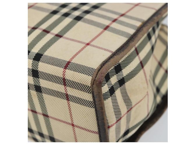 Burberry Nova Check Handtasche aus Canvas Blau Silber Authentisch 161282 - Ansicht 15