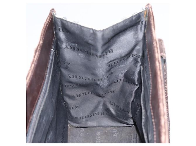 Burberry Nova Check Handtasche aus Canvas Blau Silber Authentisch 161282 - Ansicht 17
