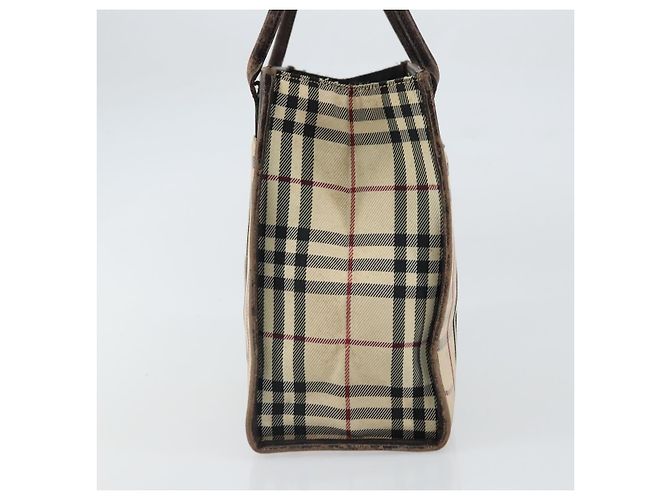 Burberry Nova Check Handtasche aus Canvas Blau Silber Authentisch 161282 - Ansicht 3