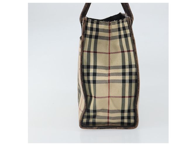 Burberry Nova Check Handtasche aus Canvas Blau Silber Authentisch 161282 - Ansicht 4
