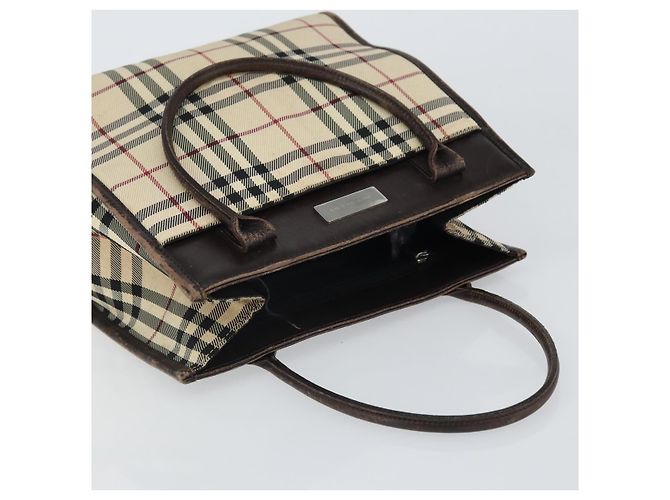 Burberry Nova Check Handtasche aus Canvas Blau Silber Authentisch 161282 - Ansicht 6
