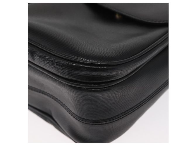 Céline Borsa a Spalla CELINE Circle in Pelle Nera e Oro Auth 161504 Nero D'oro - vista 15
