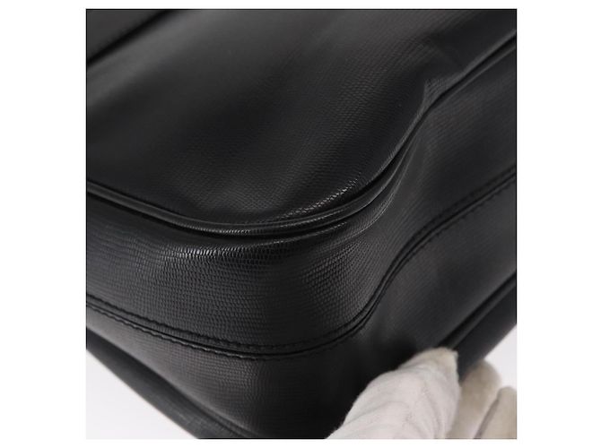 Céline Borsa a Spalla CELINE Circle in Pelle Nera e Oro Auth 161504 Nero D'oro - vista 16