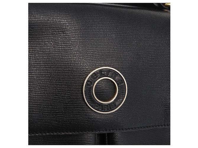 Céline Borsa a Spalla CELINE Circle in Pelle Nera e Oro Auth 161504 Nero D'oro - vista 18