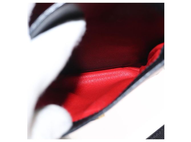 Céline Borsa a Spalla CELINE Circle in Pelle Nera e Oro Auth 161504 Nero D'oro - vista 25