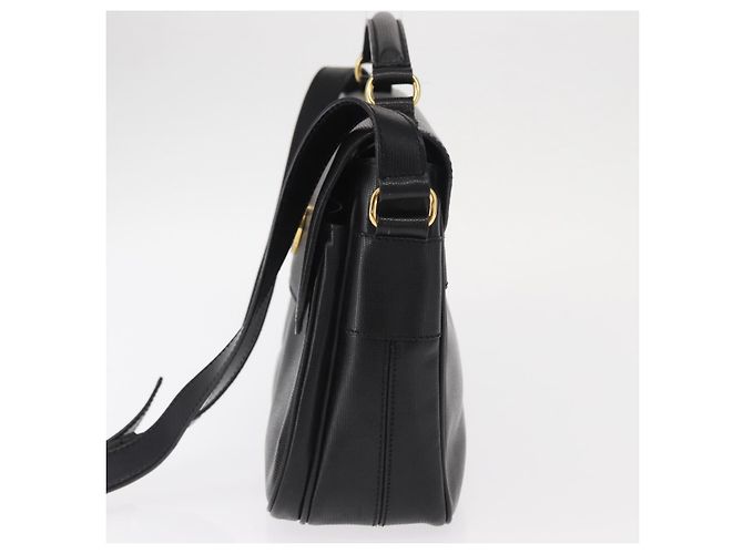 Céline Borsa a Spalla CELINE Circle in Pelle Nera e Oro Auth 161504 Nero D'oro - vista 3