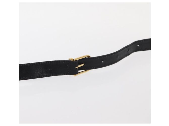 Céline Borsa a Spalla CELINE Circle in Pelle Nera e Oro Auth 161504 Nero D'oro - vista 9