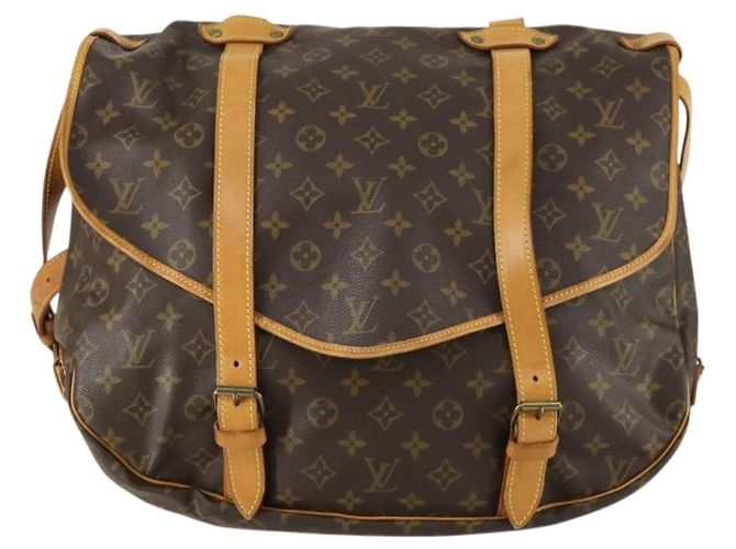 LOUIS VUITTON Borsa a Spalla Monogram Saumur 43 M42252 LV Auth 159000 Monogramma - vista 13